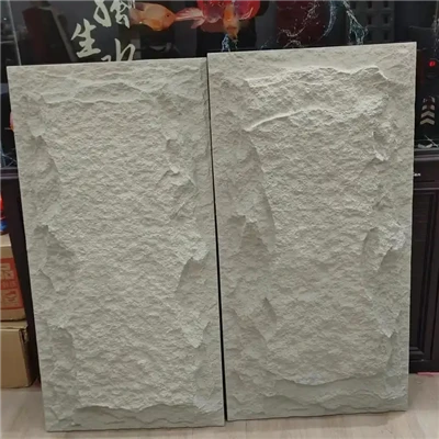 Panell de paret de pedra Pu lleugera Pedra de bolets Faux Maó